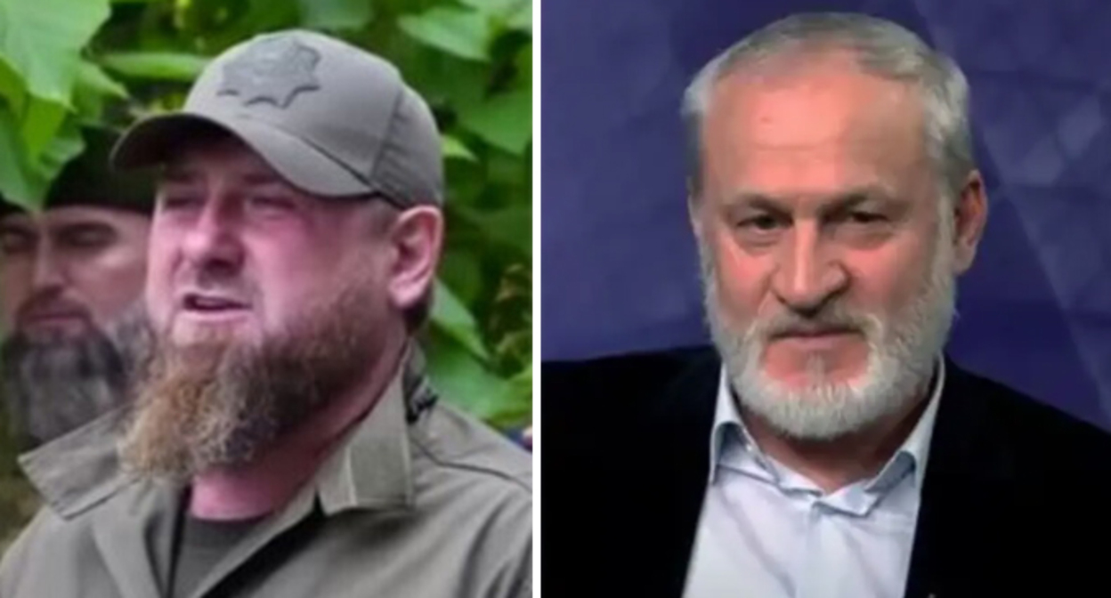 Рамзан Кадыров, Ахмед Закаев. Скриншот https://www.instagram.com/p/CW7rZIxvJOR/. Кадр видео https://t.me/RKadyrov_95/2435 Коллаж "Кавказского узла"**. Рамзан Кадыров, Ахмед Закаев. Скриншот https://www.instagram.com/p/CW7rZIxvJOR/. Кадр видео https://t.me/RKadyrov_95/2435 Коллаж "Кавказского узла"**.