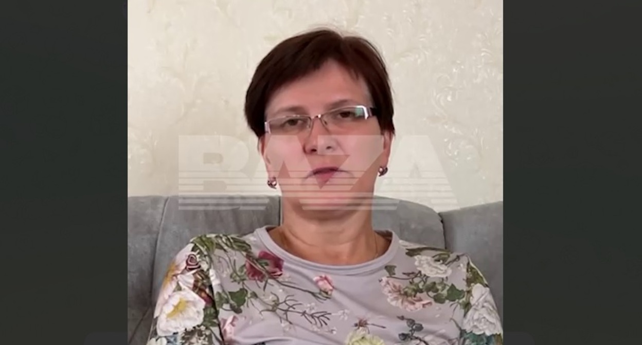 Супруга Виктора Тарапуна. Скриншот с видео https://t.me/bazabazon/13418 Супруга Виктора Тарапуна. Скриншот с видео https://t.me/bazabazon/13418