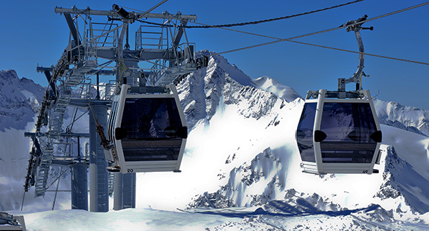Канатная дорога на курорте "Эльбрус". Фото: https://prielbrusie-ski.ru Канатная дорога на курорте "Эльбрус". Фото: https://prielbrusie-ski.ru