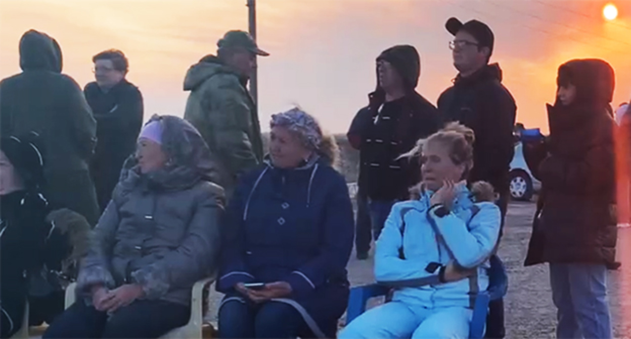 Акция протеста против свалки на полигоне в Полтавской. Сентябрь 2022 г. Фото Светланы Кравченко для "Кавказского узла" Акция протеста против свалки на полигоне в Полтавской. Сентябрь 2022 г. Фото Светланы Кравченко для "Кавказского узла"
