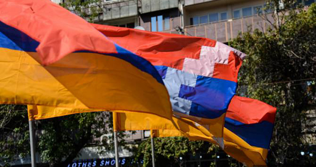 Флаг Нагорного Карабаха. Фото: https://armenpress.am/rus/news/1035455.html Флаг Нагорного Карабаха. Фото: https://armenpress.am/rus/news/1035455.html