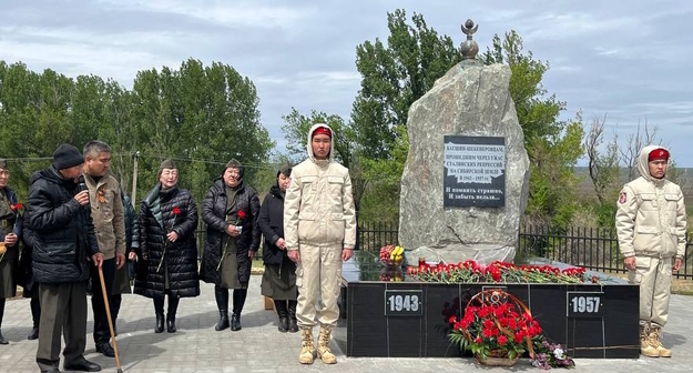 Памятник депортированным, фото: пресс-служба администрации Кетченеровского района Памятник депортированным, фото: пресс-служба администрации Кетченеровского района