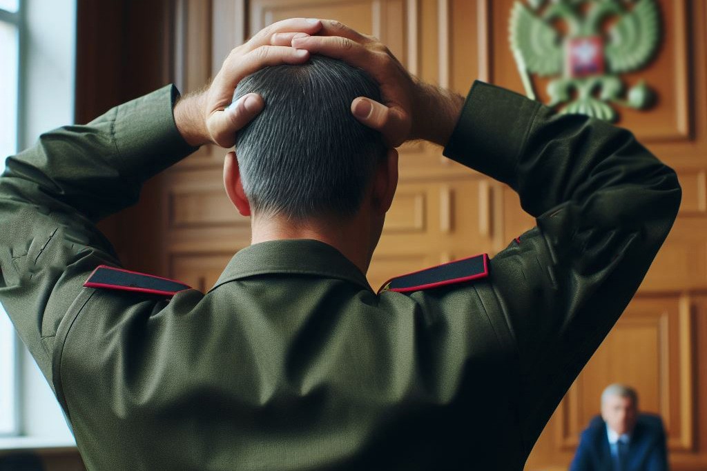 Военный во время суда. Фото: иллюстрация создана с помощью программы Copilot Военный во время суда. Фото: иллюстрация создана с помощью программы Copilot