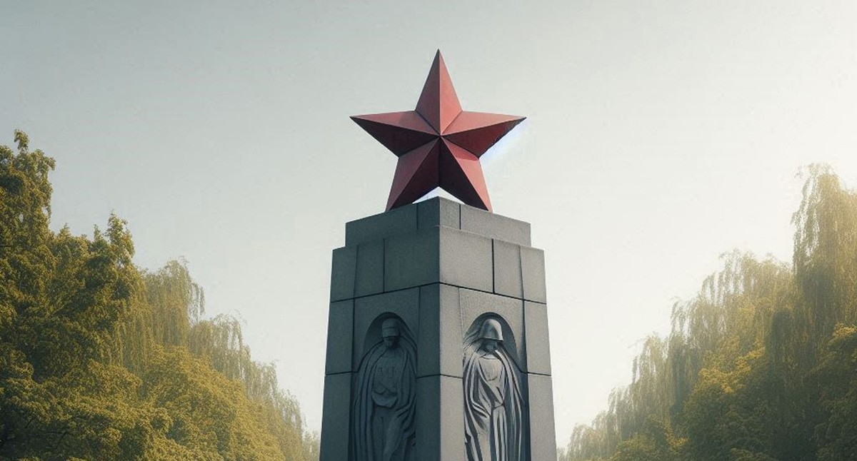 Памятник погибшим войнам. Иллюстрация создана с помощью программы Copilot Памятник погибшим войнам. Иллюстрация создана с помощью программы Copilot