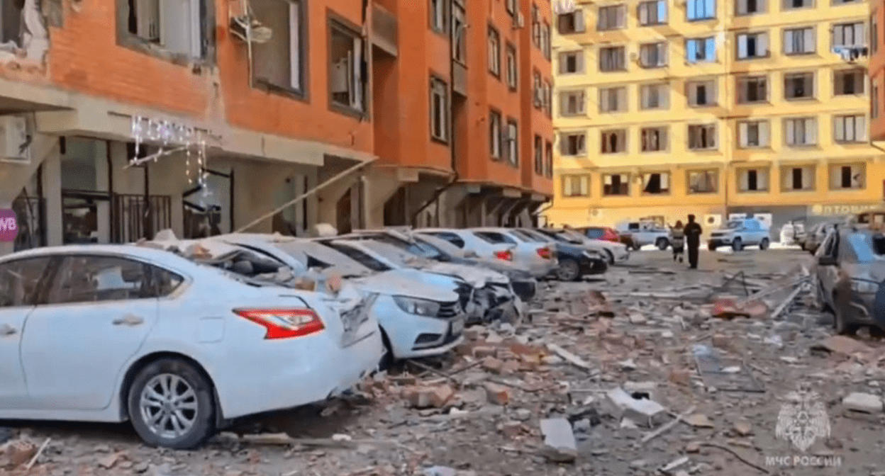 Взрыв газа в многоэтажке. Махачкала, 25 марта 2025 г. Фото: пресс-служба МЧС России