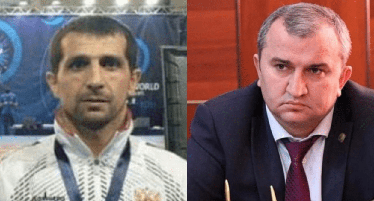 Рашид Исаков (слева) и Гаджимурад Мусаев. Коллаж "Кавказского узла" с использованием фото https://t.me/chernovik_new/1495 
и https://t.me/Musaev_G_G