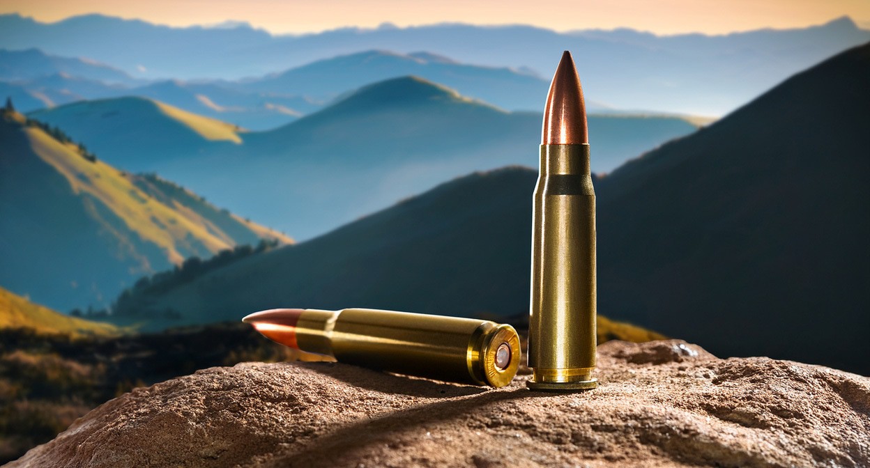 Патроны от автомата. Иллюстрация создана «Кавказским узлом» с помощью ИИ в программе Photoshop