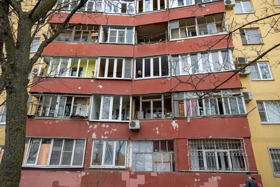 Пострадавший дом на улице Лизы Чайкиной. Скриншот публикации в телеграм-канале главы Таганрога https://t.me/KambulovaSvetlana/5182