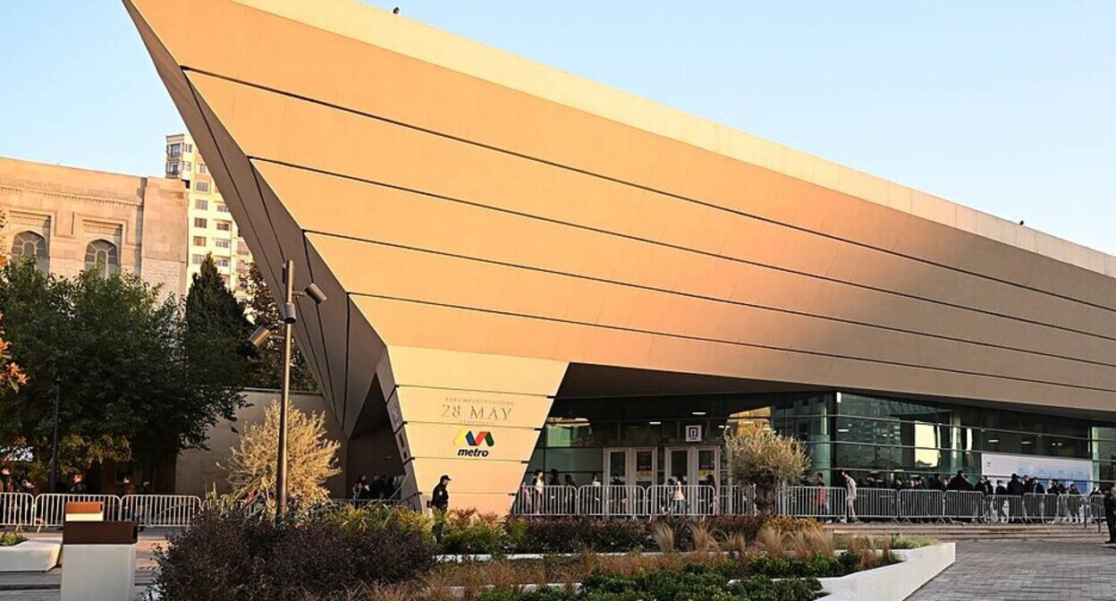 Станция метро "28 мая" в Баку. Фото: пресс-служба президента Азербайджана president.az/ru/articles/view/67188