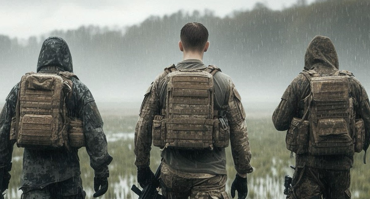 Военные на СВО. Иллюстрация создана «Кавказским узлом» с помощью ИИ в программе Copilot