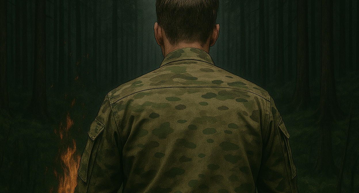 Военный на СВО. Иллюстрация создана "Кавказским узлом" с помощью ИИ в программе Copilot