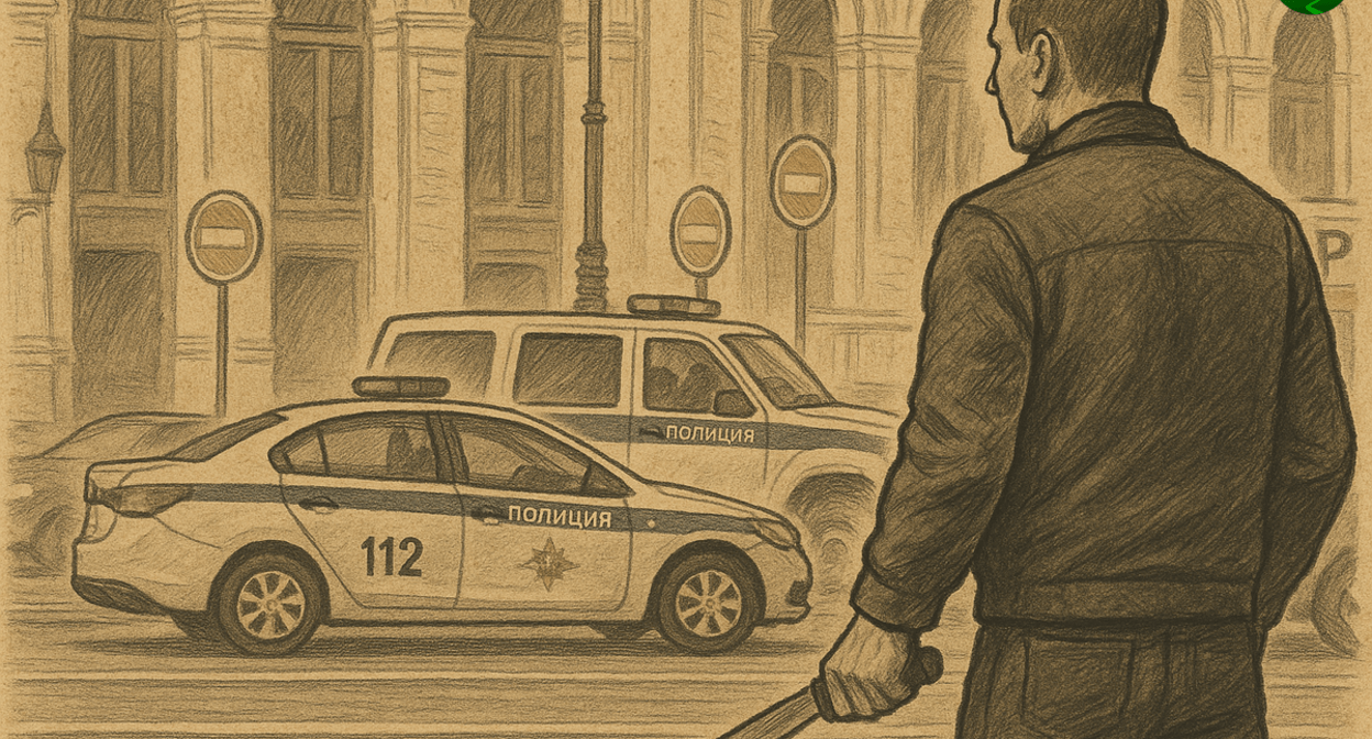 Человек с ножом. Иллюстрация создана "Кавказским узлом" с помощью ИИ в программе Copilot