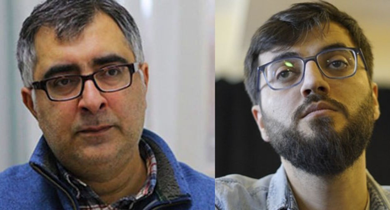 Анар Мамедли (слева) и Анар Абдулла. Коллаж "Кавказского узла". Фото: APA https://ru.apa.az/incident/mvd-anar-mamedli-zaderzan-vedetsya-rassledovanie-569311 Анар Абдулла. Фото со страницы журналиста в Facebook принадлежит компании Meta деятельность которой запрещена в России