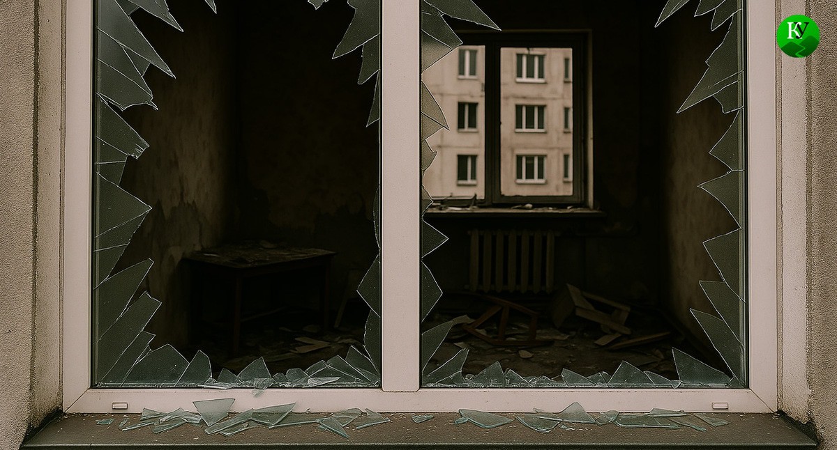 Последствия атаки БПЛА. Иллюстрация создана "Кавказским узлом" с помощью ИИ в программе Copilot