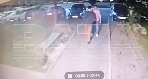 Момент перед взрывом. 29 мая 2025 г. Скриншот видео https://t.me/ossetiaFB/51613