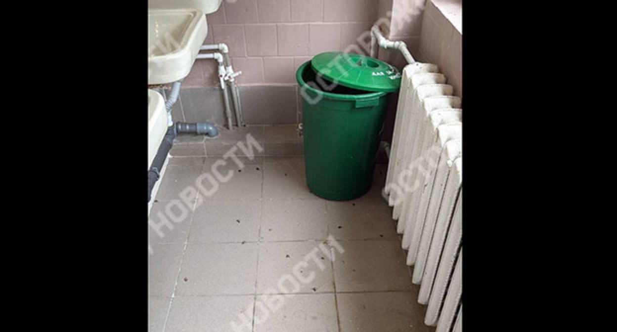 Санузел в лагере под Туапсе. 30 мая 2025 года. Фото: https://t.me/ostorozhno_novosti/37211