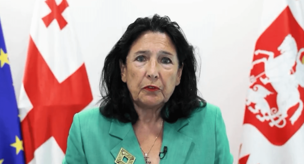 Саломе Зурабишвили. Стоп-кадр видео из ее аккаунта в соцсети X от 09.06.25, https://x.com/Zourabichvili_S/status/1932080608416575852