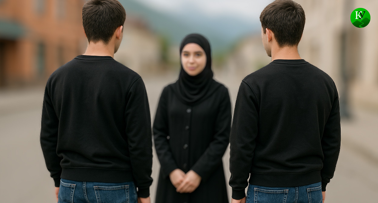 Шариатский патруль. Иллюстрация создана «Кавказским узлом» с помощью ИИ в программе Copilot