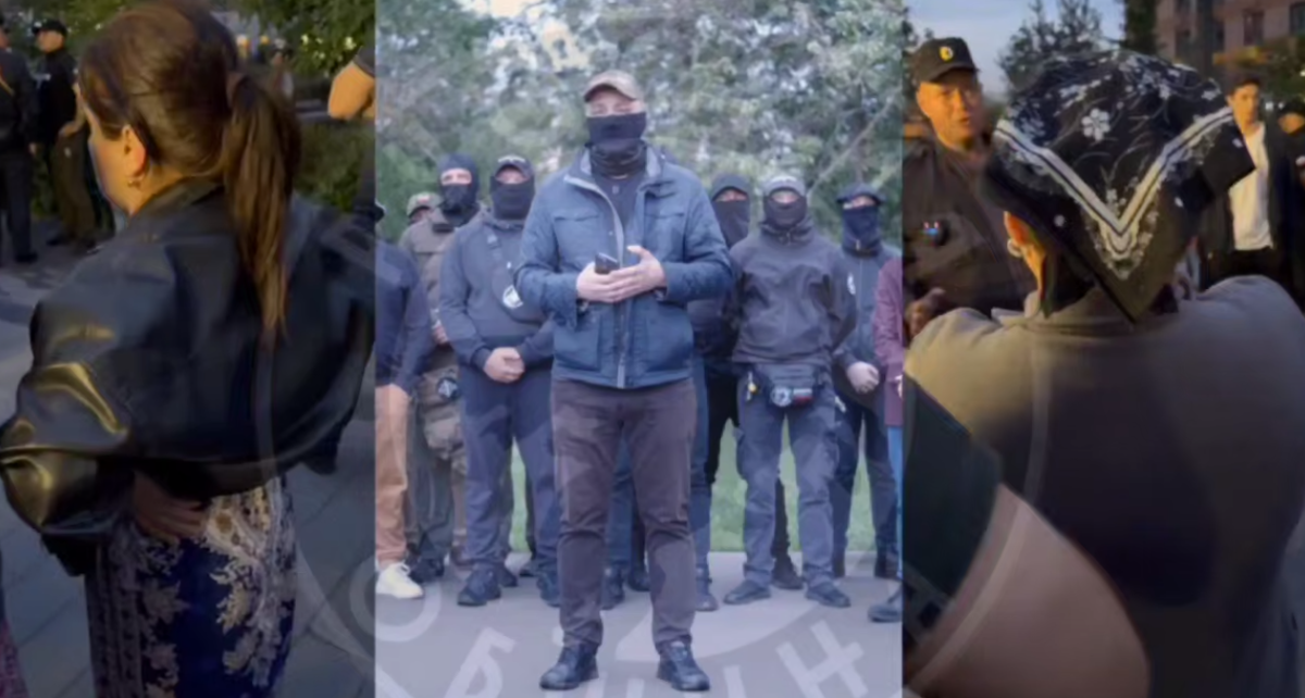 Конфликт в Люблино и представители "Русской общины". Стоп-кадр видео от 20.06.25, https://t.me/obshina_ru/24483