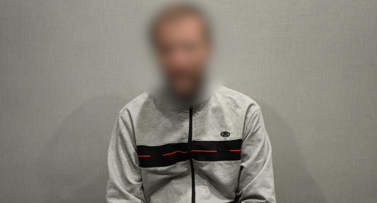 Задержанный житель Кубани. Фото: ЦОС ФСБ России