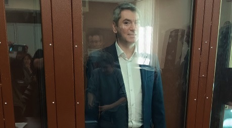 Григорий Мельконьянц в зале суда. 16 апреля 2025 года. Фото корреспондента "Кавказского узла"