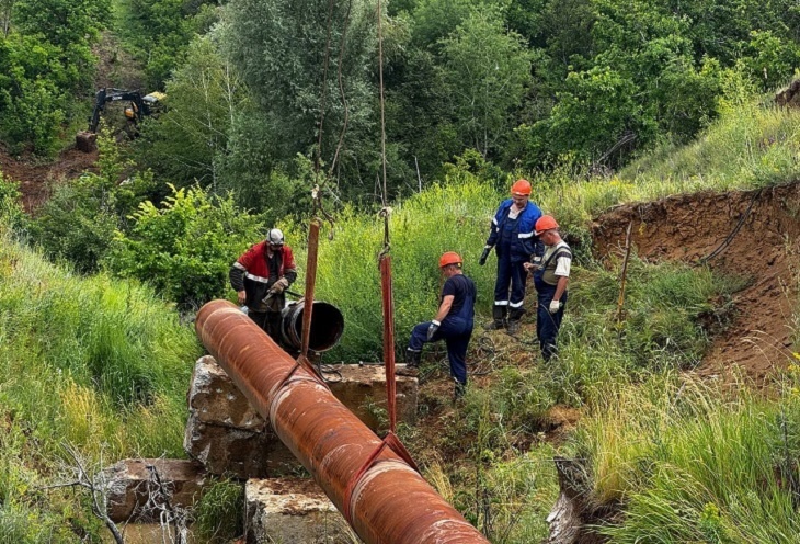 Ремонт водопровода в Котово. Фото: Единый портал ЖКХ Котово и Котовского района t.me