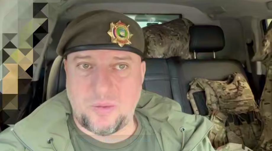 Апти Алаудинов. Кадр видео из его Telegram-канала. 