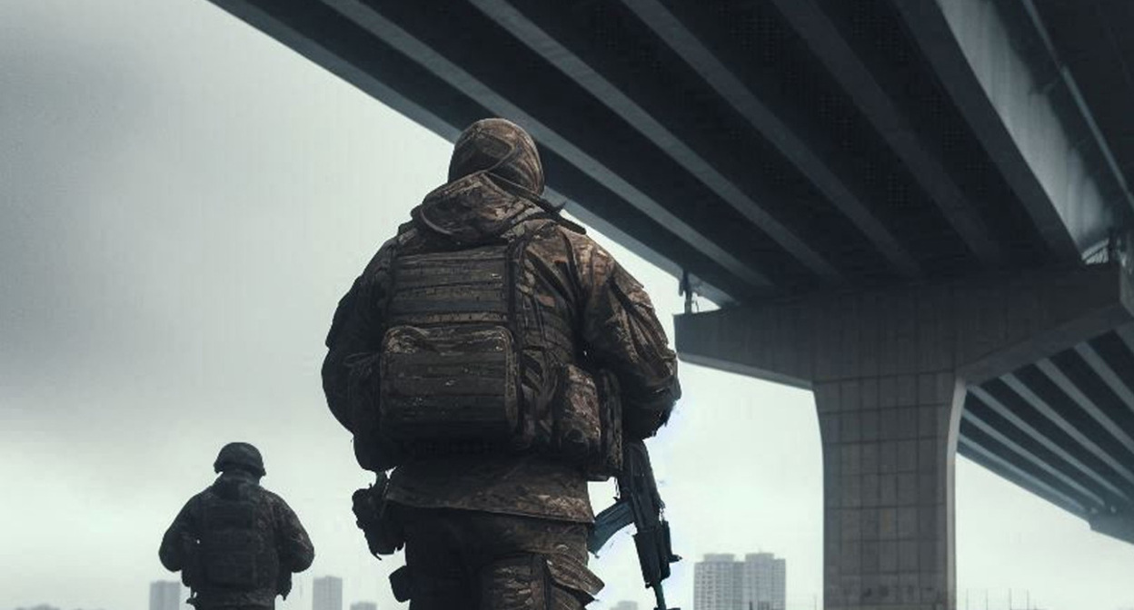 Военные на СВО. Иллюстрация создана "Кавказским узлом" с помощью ИИ в программе Copilot