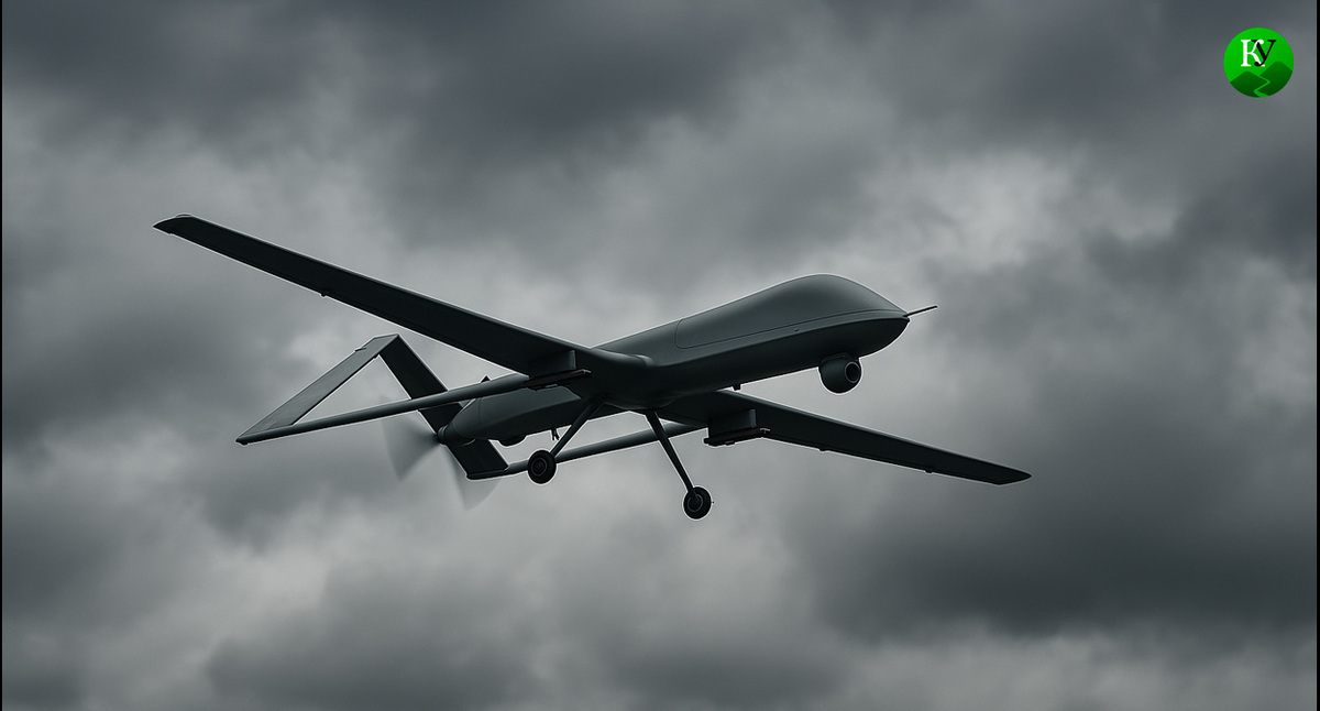 БПЛА в небе. Иллюстрация создана "Кавказским узлом" с помощью ИИ в программе Copilot