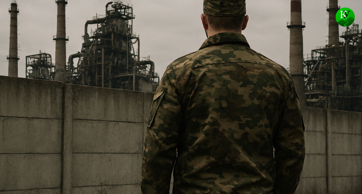 Военный на СВО. Иллюстрация создана «Кавказским узлом» с помощью ИИ в программе Copilot