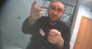 Рауф Арашуков в колонии. Кадр видеосъемки ФСБ.