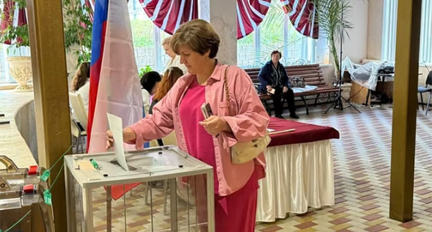 На избирательном участке в Ставропольском крае. 14 сентября 2025 г. Фото: избирком Ставропольского края