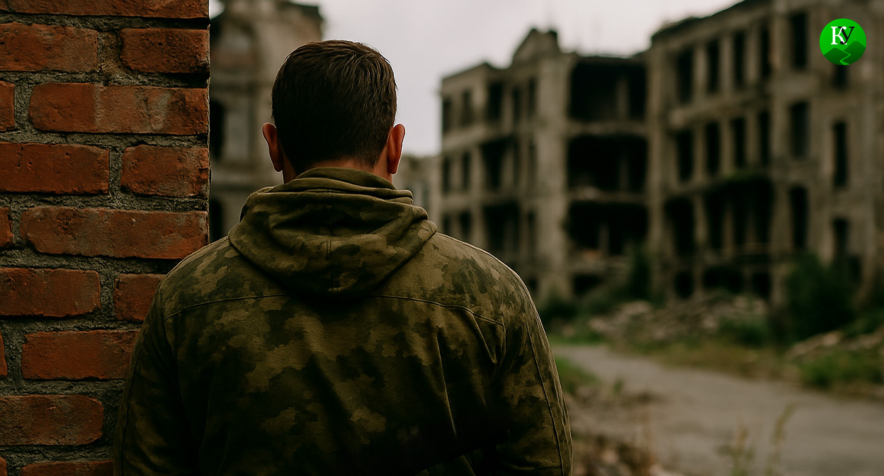 Военный на СВО. Иллюстрация создана «Кавказским узлом» с помощью ИИ в программе Copilot