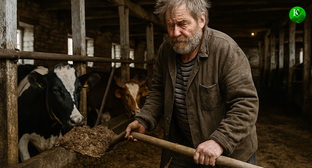 Рабский труд на ферме. Иллюстрация создана 