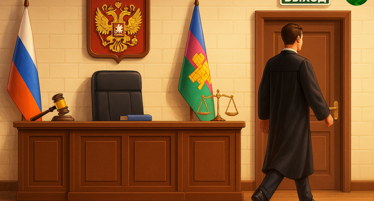 Отставка судьи. Иллюстрация создана "Кавказским узлом" с помощью ИИ в программе Copilot