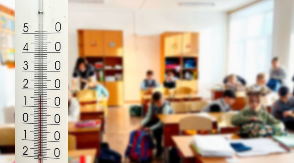 Температура в школьных классах. Скриншот фото https://uchitelskaiarossiya.ru/wp-content/uploads/2024/02/photo1708316303-1024x768.jpeg