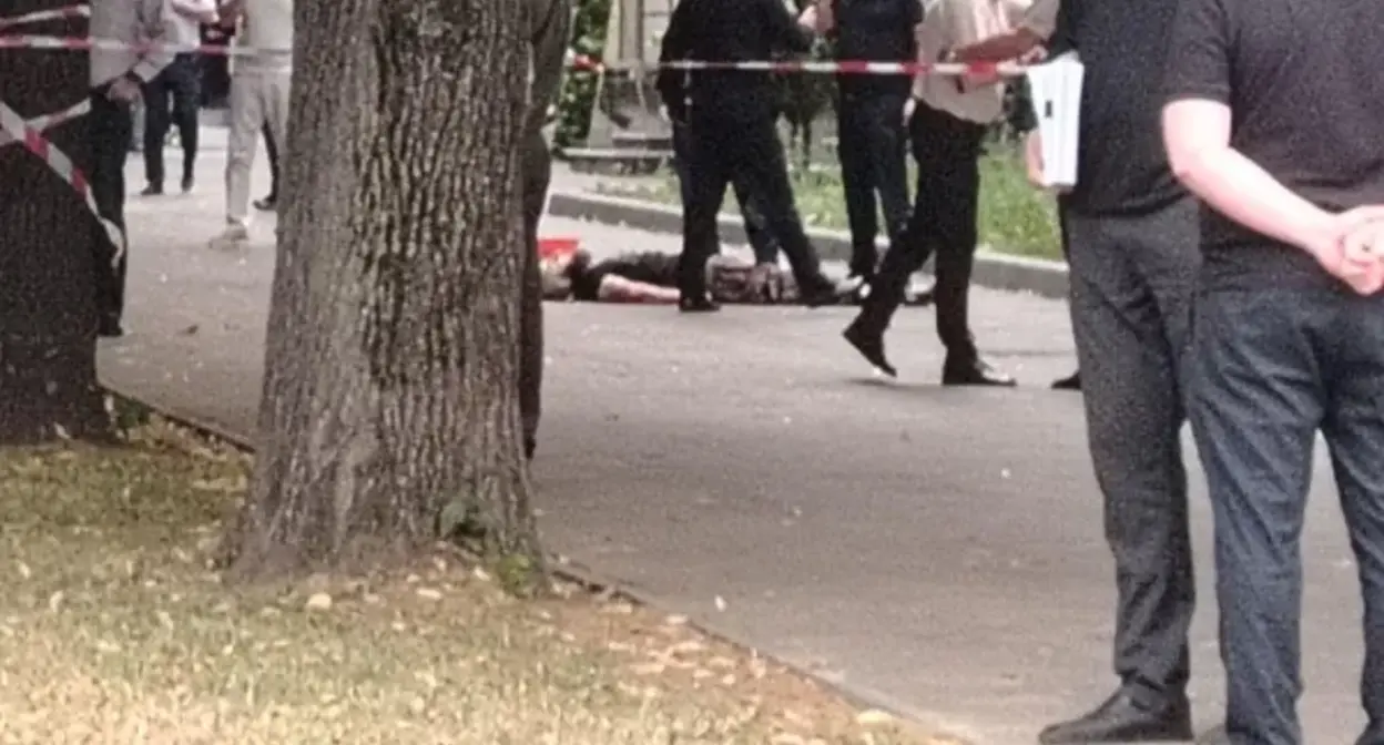 Нападение на силовиков в Нальчике. 4 июля 2025 г. Скриншот видео t.me/breakingmash