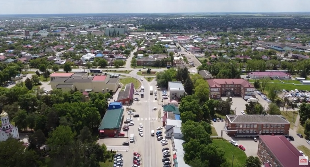 Станица Выселки. Кадр видео "Новый дом" https://www.youtube.com/watch?v=Er5MMCJROlU