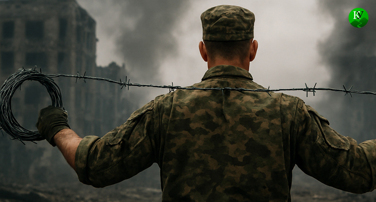 Военный на СВО. Иллюстрация создана «Кавказским узлом» с помощью ИИ в программе Copilot