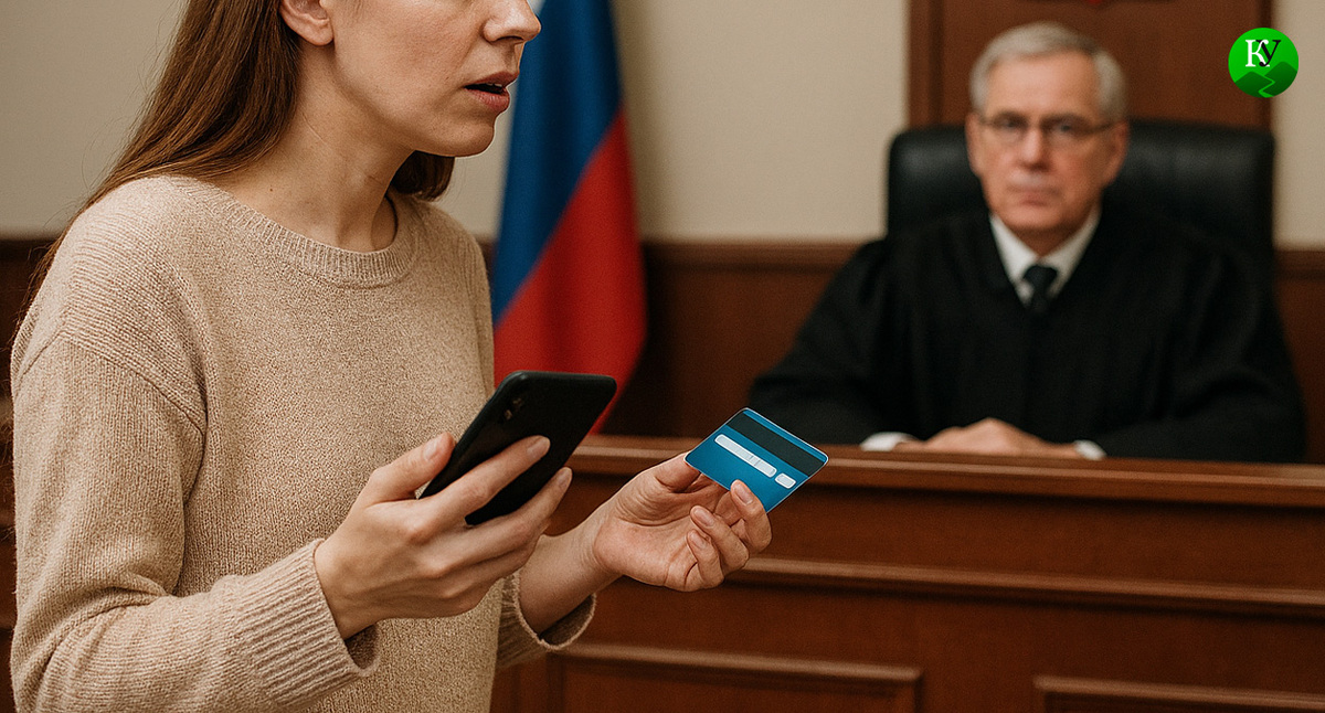 Девушка в суде. Иллюстрация создана «Кавказским узлом» с помощью ИИ в программе Copilot