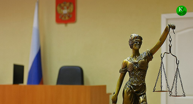 Зал суда. Иллюстрация "Кавказского узла" созданная ИИ при помощи программы Copilot