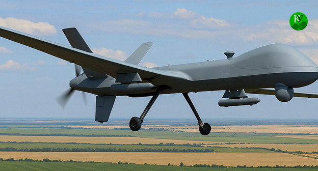 Беспилотник. Иллюстрация "Кавказского узла" созданная ИИ при помощи программы Copilot