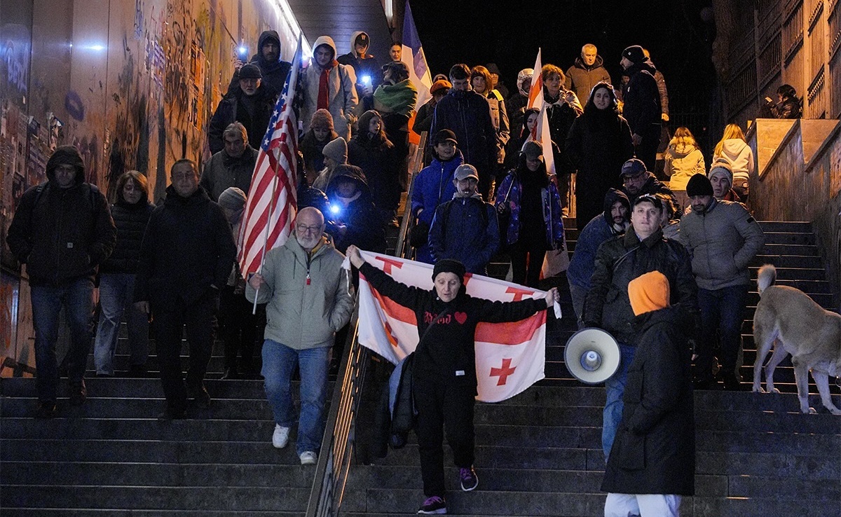 Участники шествия в Тбилиси, 15 декабря 2025 года. Фото: Khatia Kakhidze / Publika