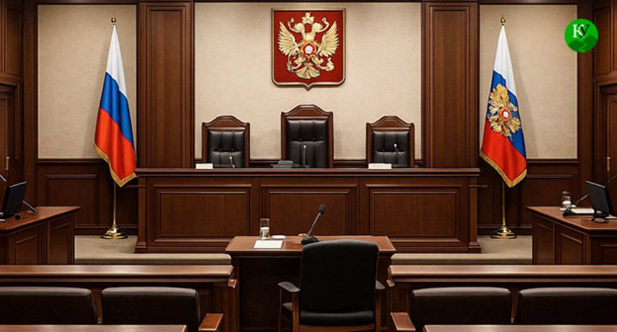 Courtroom. Illustration of the "Caucasian Knot" created by AI using the Copilot program.