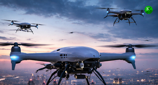 Беспилотники. Иллюстрация создана 