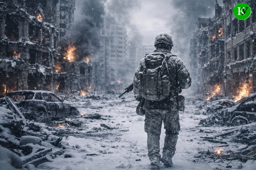 Военный. Иллюстрация создана "Кавказским узлом" при помощи ИИ в программе Copilot