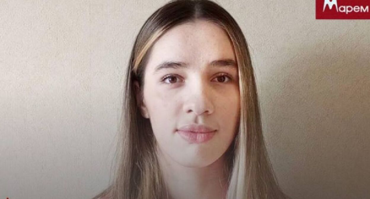 Айна Манькиева. Скриншот фото из телеграм-канала «Марем»