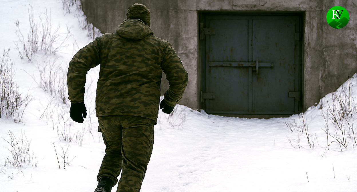 Военный на СВО. Иллюстрация создана «Кавказским узлом» с помощью ИИ в программе Copilot