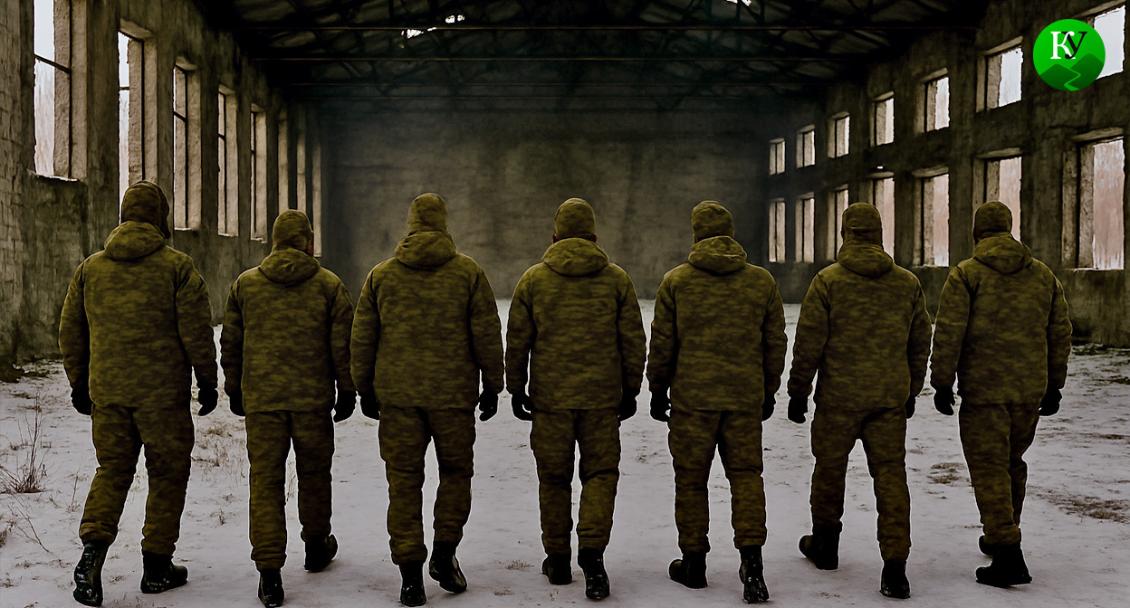 Военные на СВО. Иллюстрация создана «Кавказским узлом» с помощью ИИ в программе Copilot

