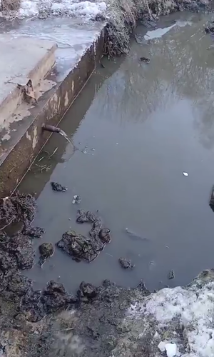 Кадр Жители села Цунта сообщили, что в детском саду нет воды. Фото: @chernovik.net / Telegram-канал